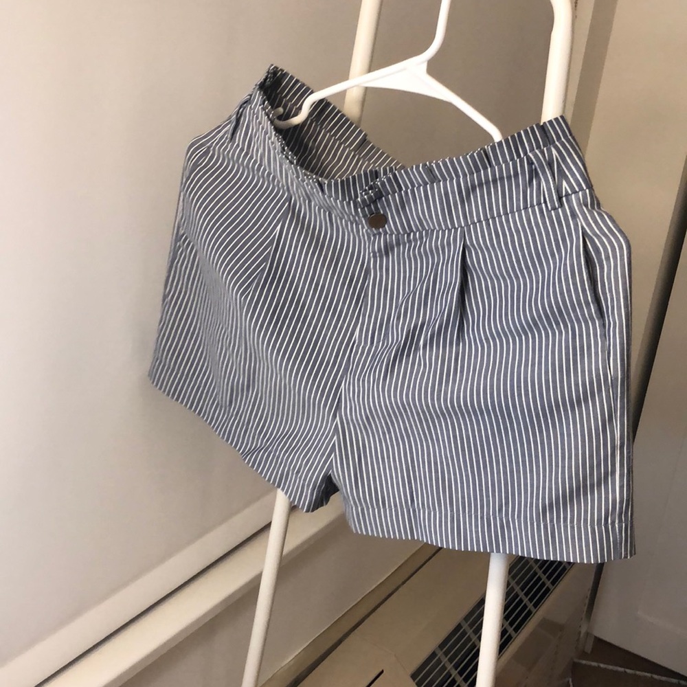 Light blue stripe shorts